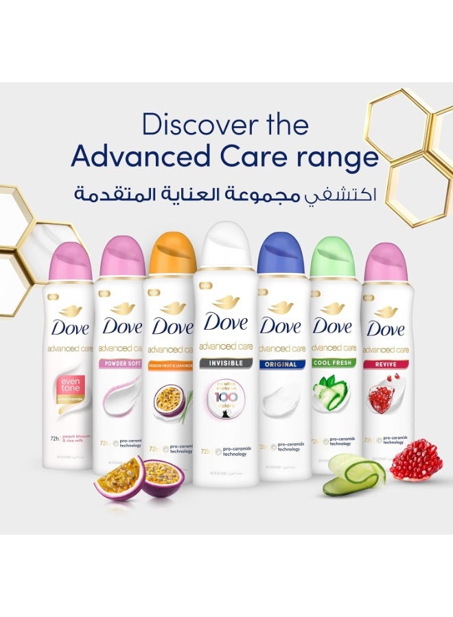 دوف مزيل العرق بخاخ مضاد للتعرق للنساء جاف وغير مرئي، 150 مل None - Image 5